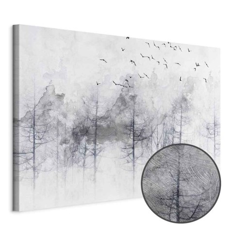 Obraz - Zimowy las (1-częściowy) szeroki 30x20 Premium Print