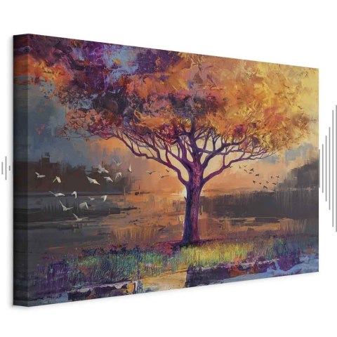 Obraz - Jesienne szkice (1-częściowy) szeroki 30x20 Akustyczny