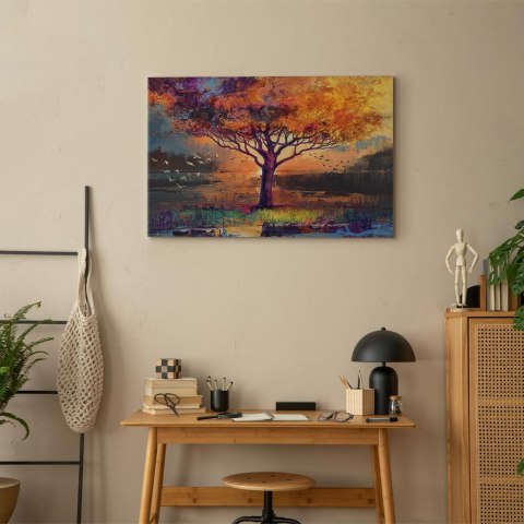 Obraz - Jesienne szkice (1-częściowy) szeroki 30x20 Akustyczny