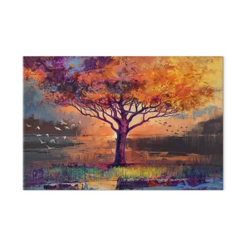 Obraz - Jesienne szkice (1-częściowy) szeroki 90x60 Standard