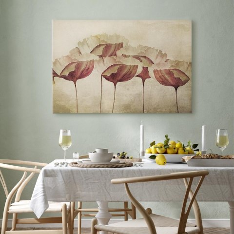 Obraz - Kwiaty w beżu (1-częściowy) szeroki 30x20 Premium Print