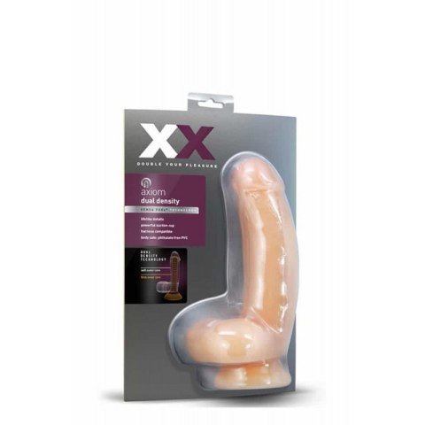 XX AXIOM Dildo penis z jądrami i przyssawką