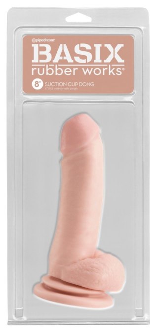 Basix Rubber Works Dildo z jądrami i przyssawką