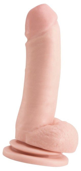 Basix Rubber Works Dildo z jądrami i przyssawką