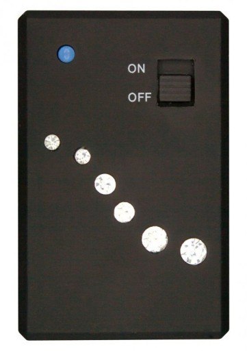 CRYSTAL G-SPOT Wibrator z cyrkoniami czarny