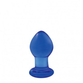 CRYSTAL SMALL BLUE Szklany korek analny