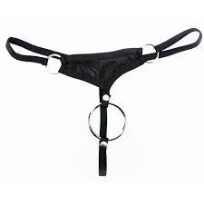 Cock Ring Stringi męskie z pierścieniem na penis S