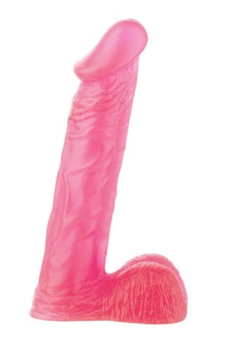 Dildo XSkin Transparent Pink 20 cm