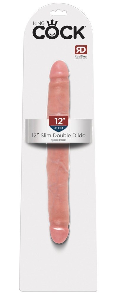 King Cock 30 cm Slim Dwustronne Dildo