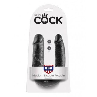 King Cock U-Shaped Medium Dwustronne Dildo