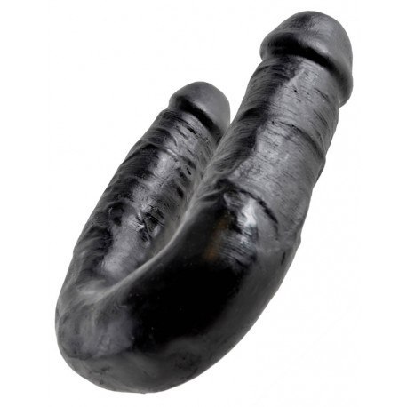 King Cock U-Shaped Medium Dwustronne Dildo