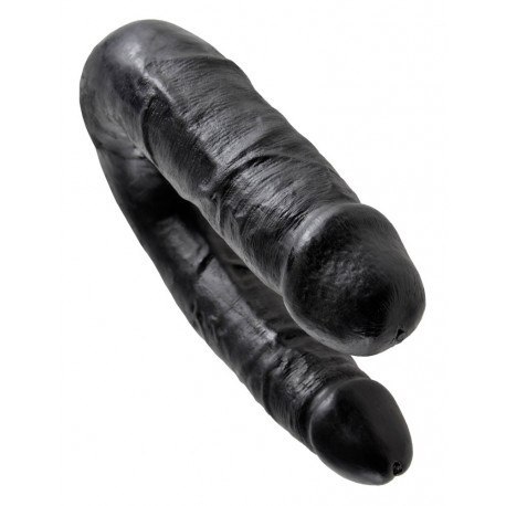King Cock U-Shaped Medium Dwustronne Dildo