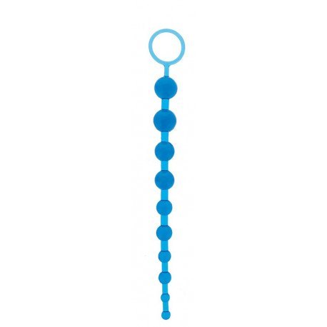 Oriental Jelly Butt Beads Niebieskie Koraliki Analne