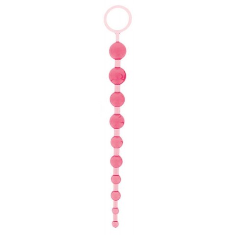 Oriental Jelly Butt Beads Różowe Koraliki Analne
