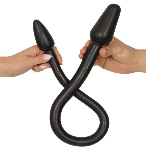 Podwójne dildo Double Plug Black 78 cm