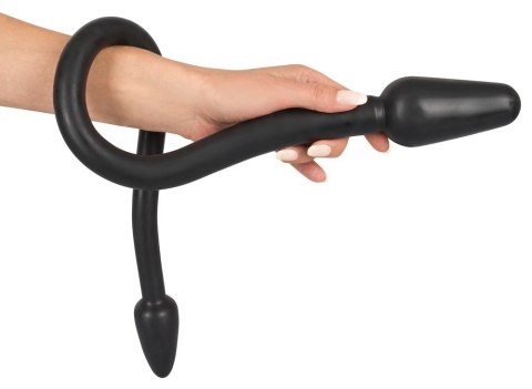 Podwójne dildo Double Plug Black 78 cm