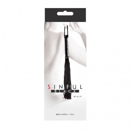 SINFUL WHIP Pejcz BLACK