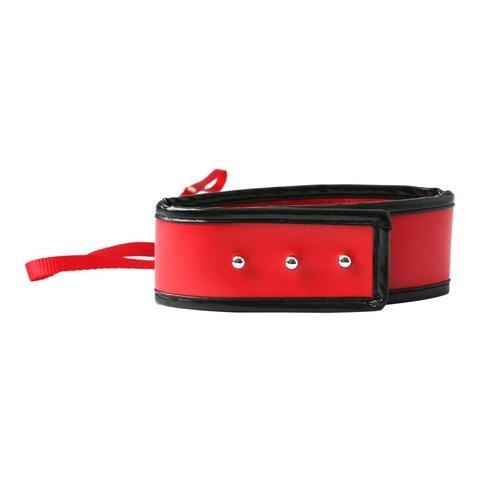 S&M Leash/Collar Czerwona obroża ze smyczą