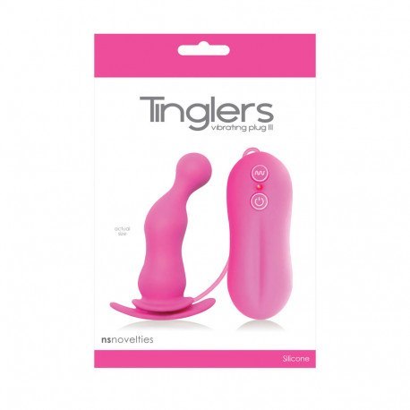 TINGLERS TIPLUG III Różowy korek analny z wibracją