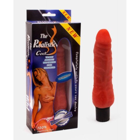 The Realistic Cock Brown Wibrator wodoodporny 19cm