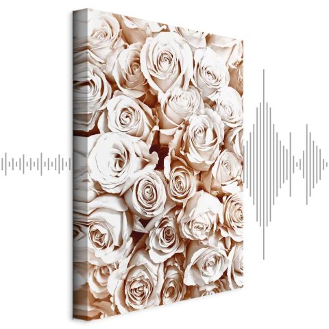 Obraz - Różany ogród (1-częściowy) pionowy 20x30 Akustyczny
