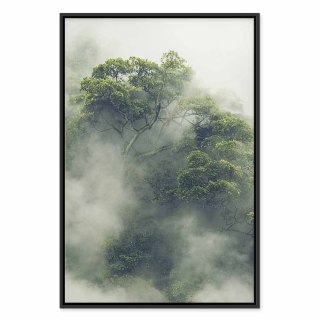Obraz - Mglista Amazonia (1-częściowy) pionowy 80x120 W ramie drewnianej czarnej