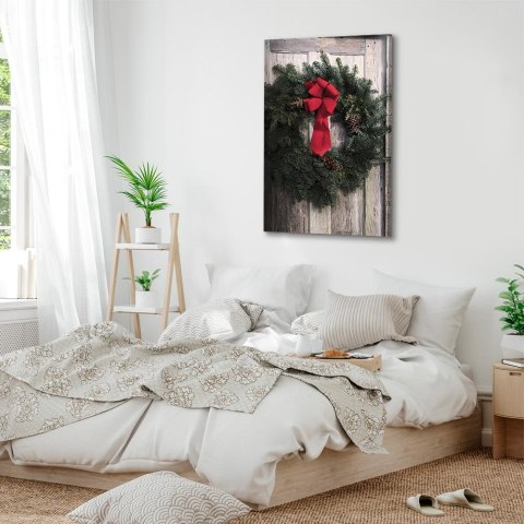 Obraz - Świąteczny wieniec (1-częściowy) pionowy 20x30 Premium Print