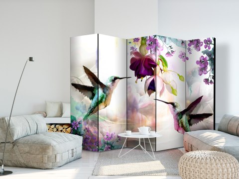 Parawan - Kolibry i kwiaty II 225x172 Dwustronny