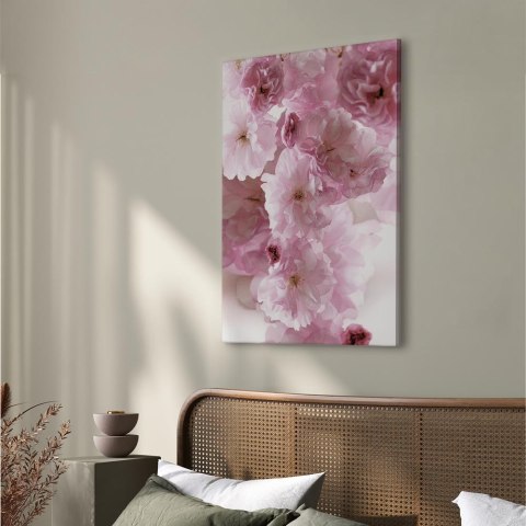 Obraz - Kwiatowy glamour (1-częściowy) - płatki kwiatów w odcieniach różu 20x30 Standard