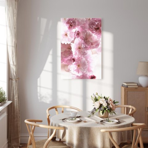 Obraz - Kwiatowy glamour (1-częściowy) - płatki kwiatów w odcieniach różu 40x60 Standard
