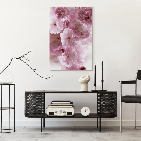Obraz - Kwiatowy glamour (1-częściowy) - płatki kwiatów w odcieniach różu 60x90 Standard