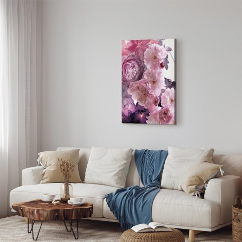 Obraz - Ogród kwiatowych zapachów (1-częściowy) - natura w różowym odcieniu 60x90 Standard
