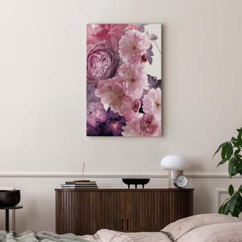 Obraz - Ogród kwiatowych zapachów (1-częściowy) - natura w różowym odcieniu 60x90 Standard
