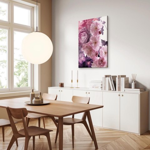 Obraz - Ogród kwiatowych zapachów (1-częściowy) - natura w różowym odcieniu 60x90 Standard