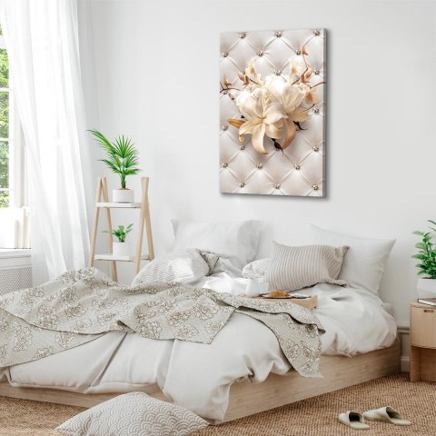 Obraz - Diamentowe lilie (1-częściowy) pionowy 20x30 Akustyczny