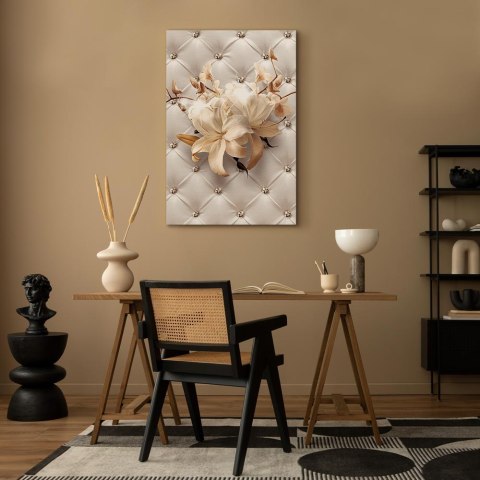 Obraz - Diamentowe lilie (1-częściowy) pionowy 60x90 Standard