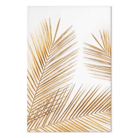 Obraz - Złote palmy (1-częściowy) pionowy 40x60 Standard