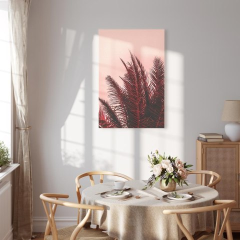 Obraz - Palmy o zachodzie słońca (1-częściowy) pionowy 20x30 Premium Print