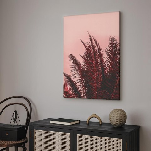 Obraz - Palmy o zachodzie słońca (1-częściowy) pionowy 40x60 Standard