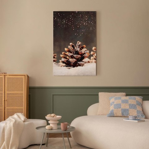 Obraz - Zimowa szyszka (1-częściowy) pionowy 20x30 Premium Print