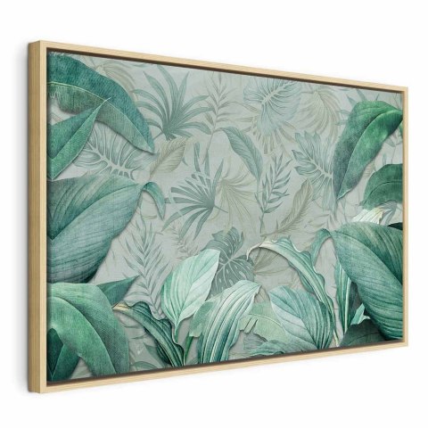 Obraz - Egzotyczna wyprawa (1-częściowy) szeroki 60x40 W ramie drewnianej naturalnej