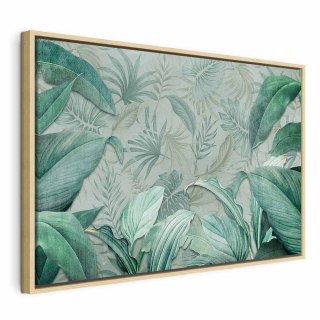 Obraz - Egzotyczna wyprawa (1-częściowy) szeroki 90x60 W ramie drewnianej naturalnej