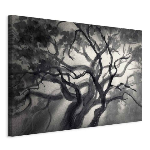 Obraz - Rozświetlone gałęzie (1-częściowy) szeroki 90x60 Standard