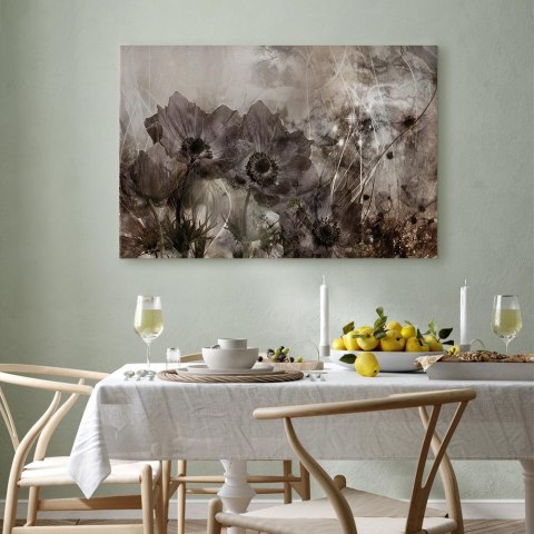 Obraz - Anemony w sepii (1-częściowy) szeroki 60x40 Standard