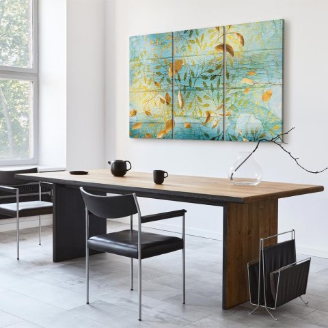 Obraz - Złoty plon (3-częściowy) 120x80 Na płótnie włoskim