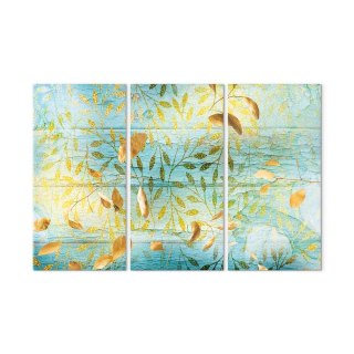 Obraz - Złoty plon (3-częściowy) 60x40 Premium Print