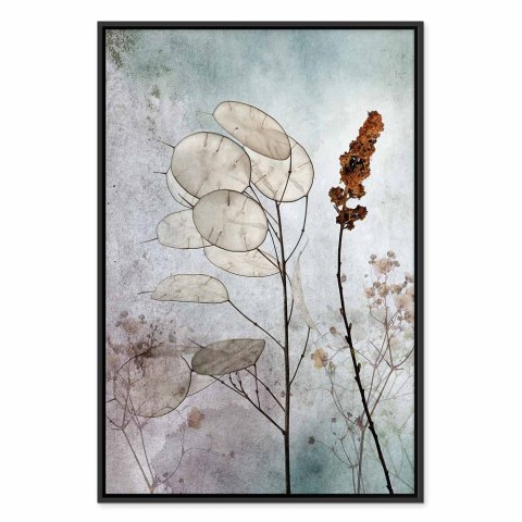 Obraz - Mglista lunaria (1-częściowy) pionowy 40x60 W ramie drewnianej czarnej
