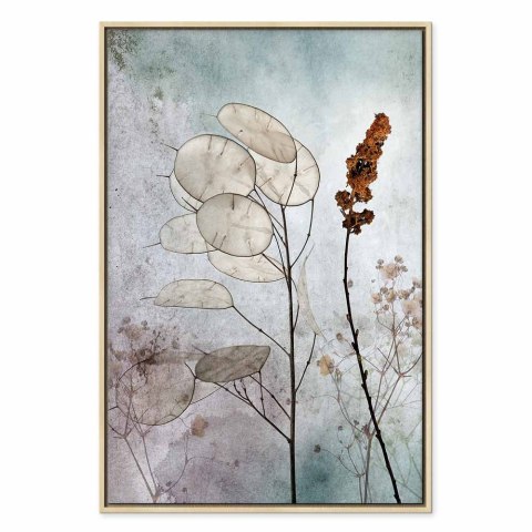 Obraz - Mglista lunaria (1-częściowy) pionowy 40x60 W ramie drewnianej naturalnej