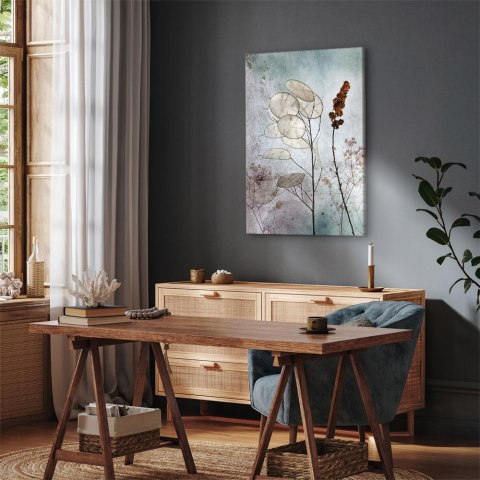 Obraz - Mglista lunaria (1-częściowy) pionowy 60x90 Akustyczny