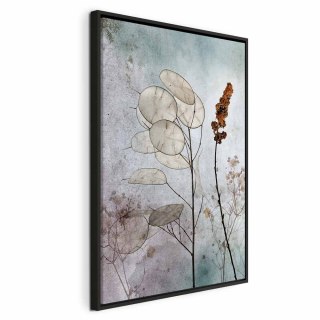 Obraz - Mglista lunaria (1-częściowy) pionowy 60x90 W ramie drewnianej czarnej